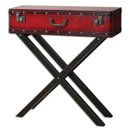 Taggart Red Console Table